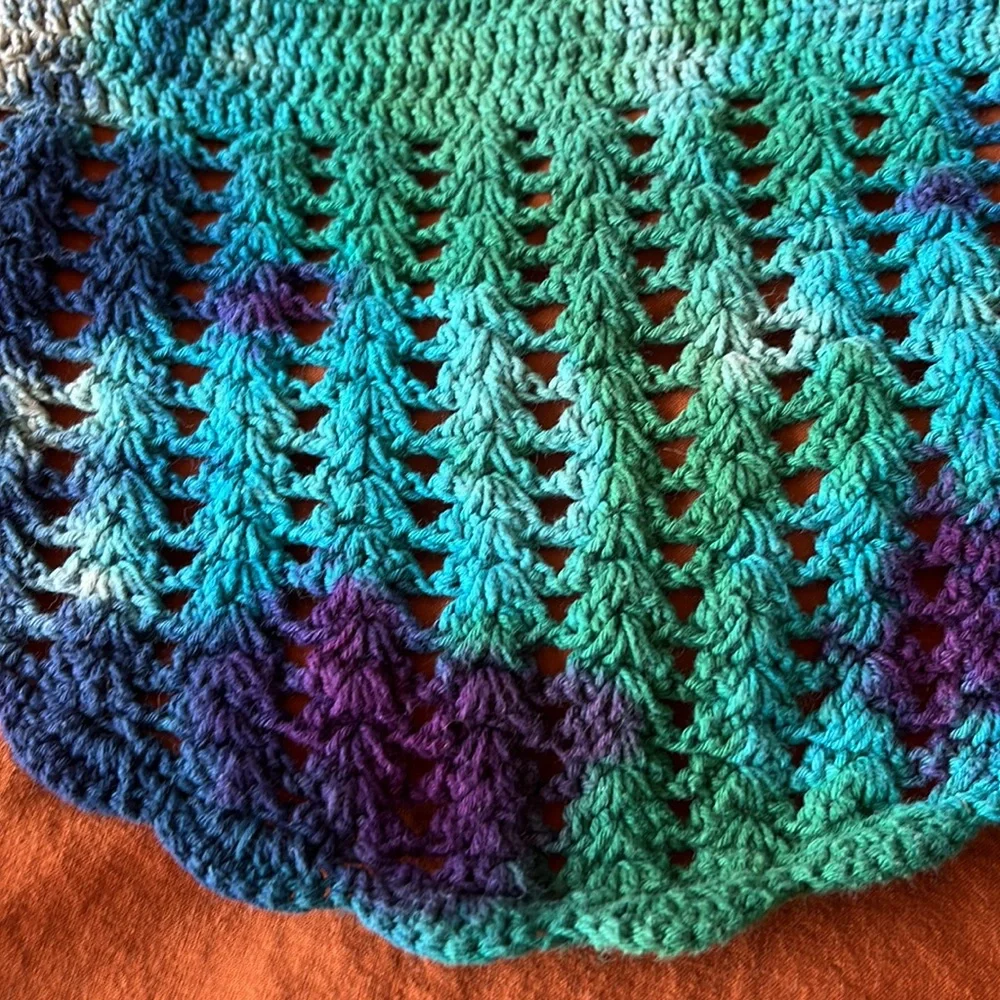 Boho Crochet Tie Dye Halter Top - Picture 3 of 3